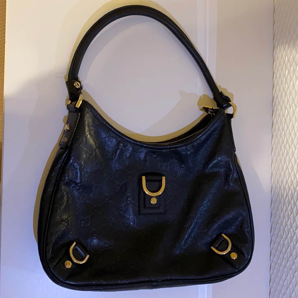 Vintage Gucci Leather Shoulder Bag